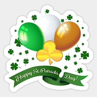 Saint Patricks Day Greeting theme Sticker